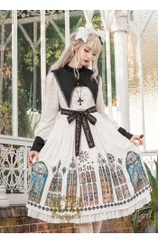 CEL The Holy Cross Short and Long One Piece with Detachable Collar and Waist Belt(Leftovers/Full Payment Without Shipping)